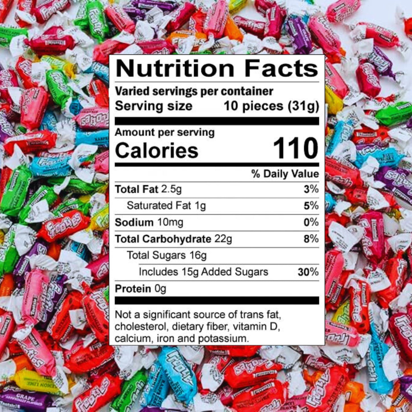 Tootsie Frooties Assorted Candy Mix (10 Fruity Flavors) - Tootsie Roll Taffies, Ultimate Fruity Variety Pack, Gluten Free, Peanut Free & Holiday Fruit