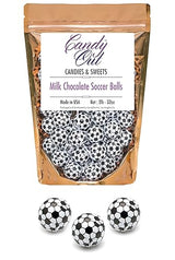 CandyOut Chocolate Soccer Balls 2 Pound - Foil Wrapped Chocolate Candy in Sealed Bag