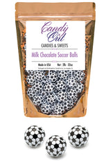 CandyOut Chocolate Soccer Balls 2 Pound - Foil Wrapped Chocolate Candy in Sealed Bag