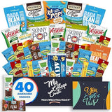 Student Encouragement - Allergy Friendly Snack Box (40 Piece Gluten Free, Dairy Free, Vegan Variety Gift Basket Care Package) Popcorn, Pretzels, Fruit