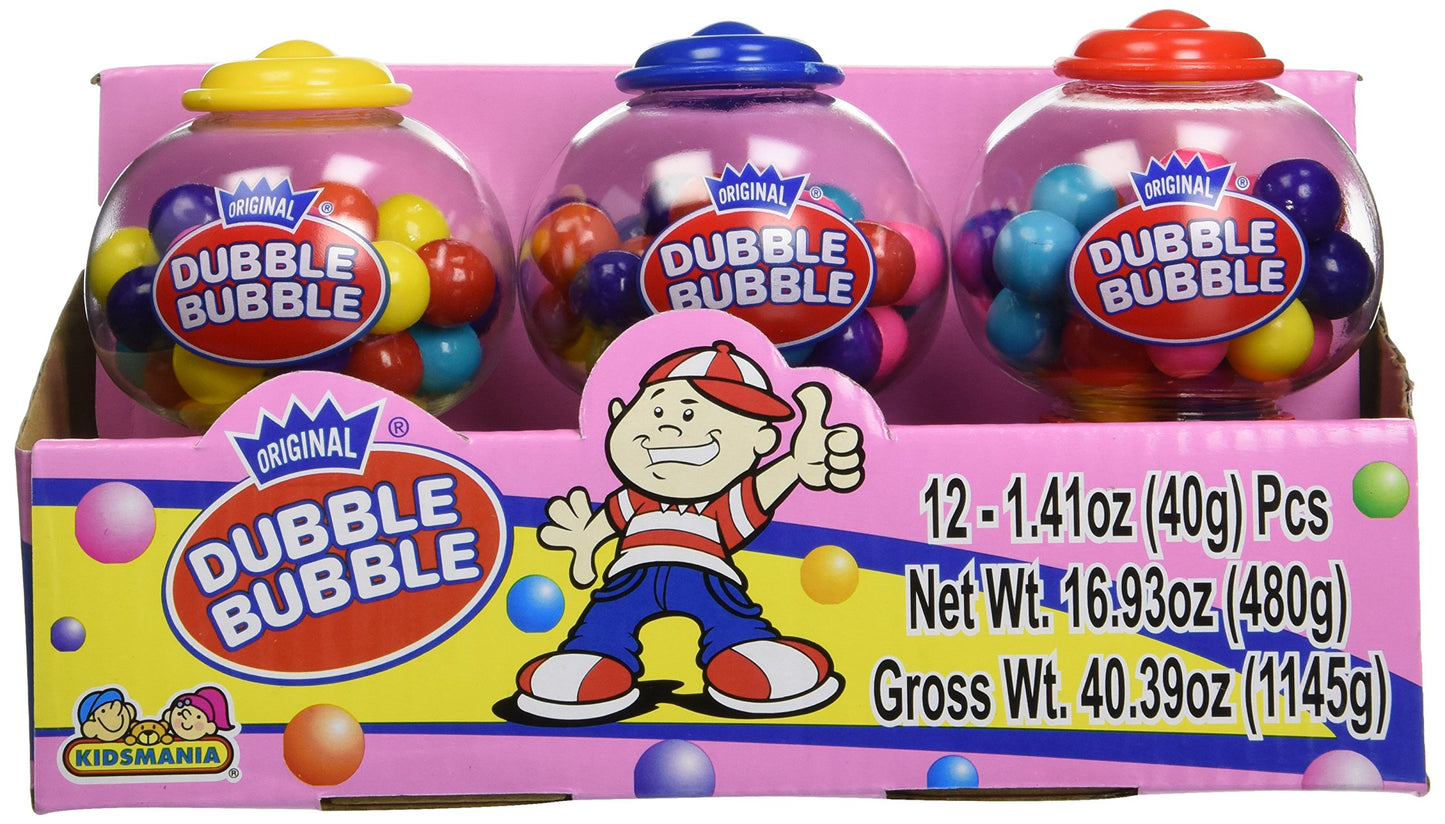 Dubble Bubble Mini Dispenser 12 Pack-1.41 OZ. (40g)