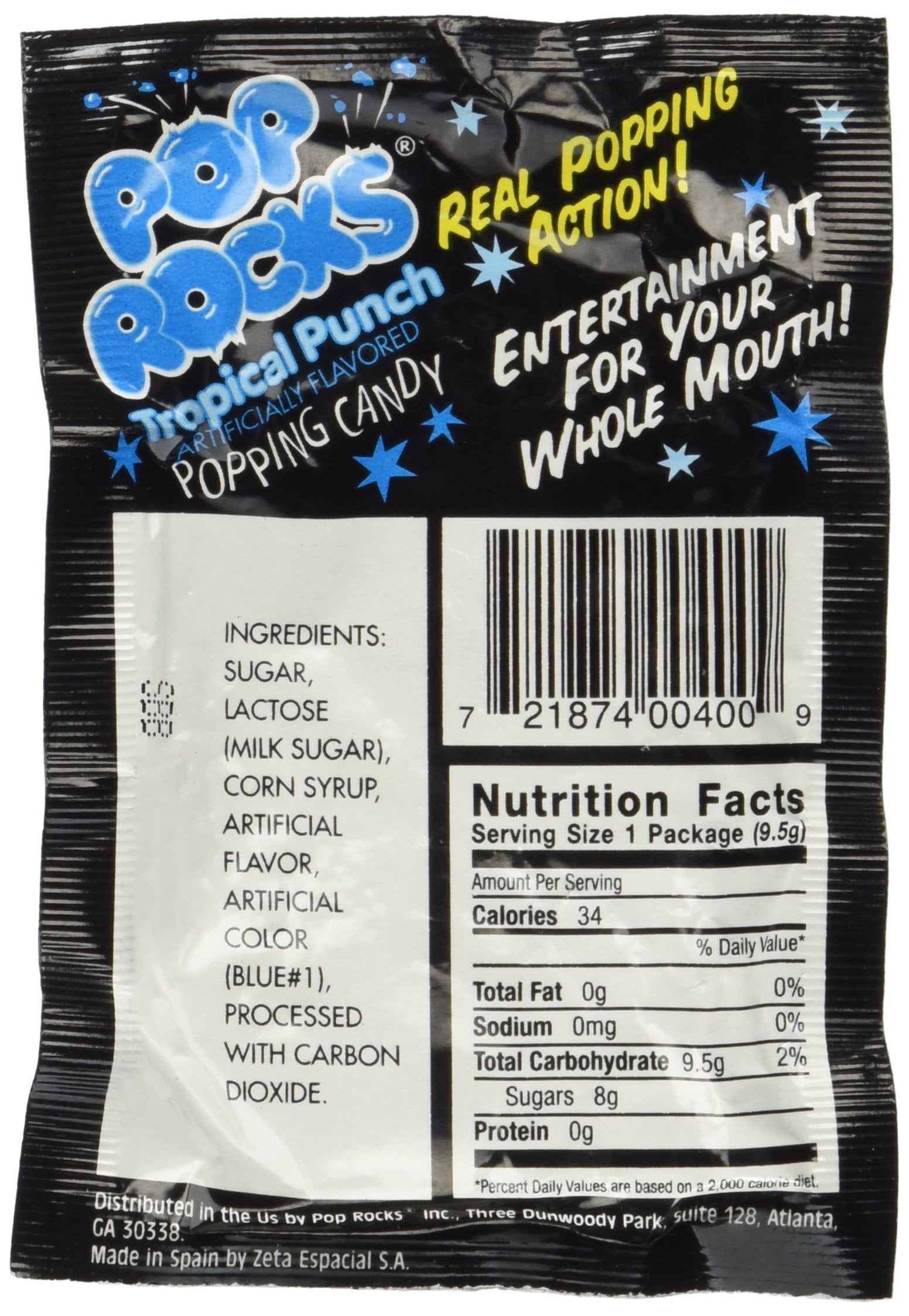 Pop Rocks Tropical Fruit Punch, 24 count