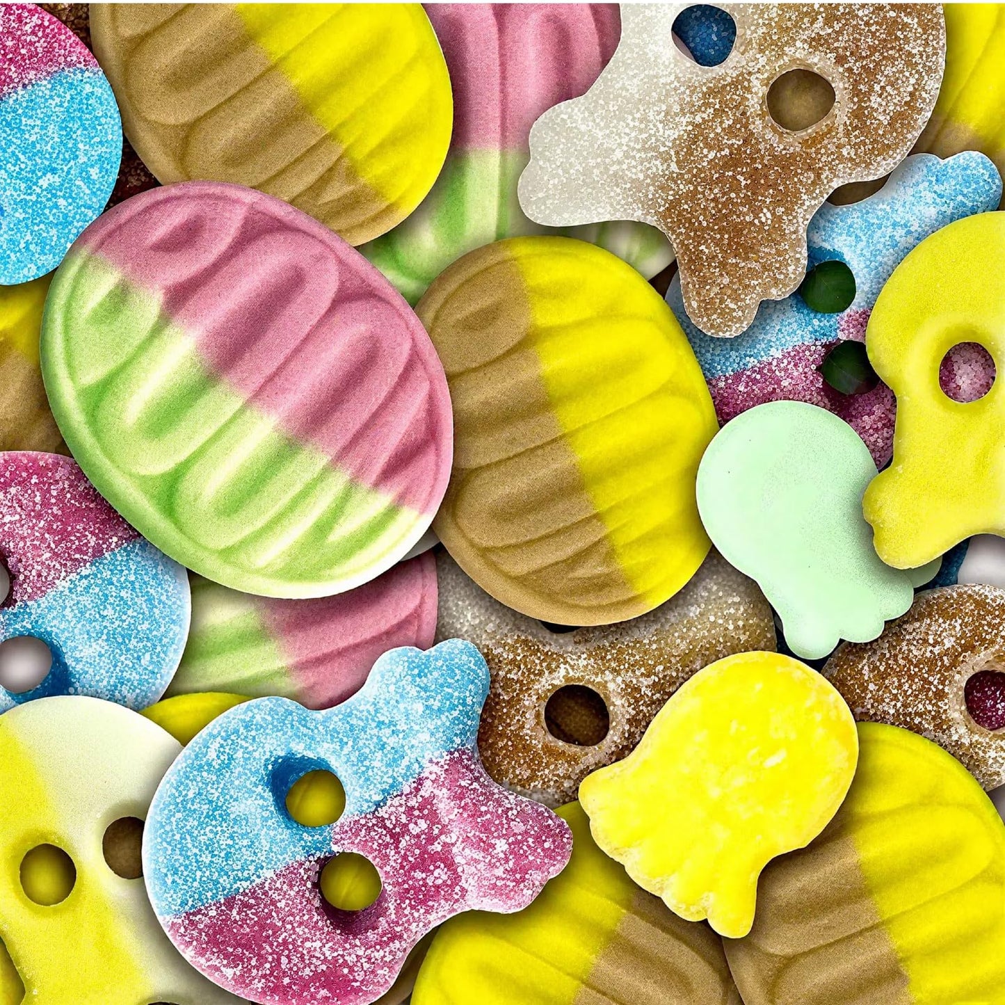 Bubs Swedish Candy Mix - Sour Gummies&Gummy Skulls, Swedish Sour & Sweet Gummy Candy - Pick and Mix Assortment, Chewy Imported Snacks?Total 2 Packs