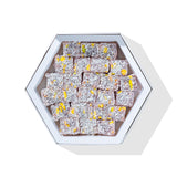 Me?hur Safranbolu Lokumcusu Turkish Delight Pistachios: Gourmet Candy & -Snack Lovers, Turkish Delight Candy Gift Box, Pomegranate Flavored