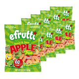 efrutti Apple Rings Trio, Gummy Candy, Vegan, 9 Bags, 3.5 oz Each