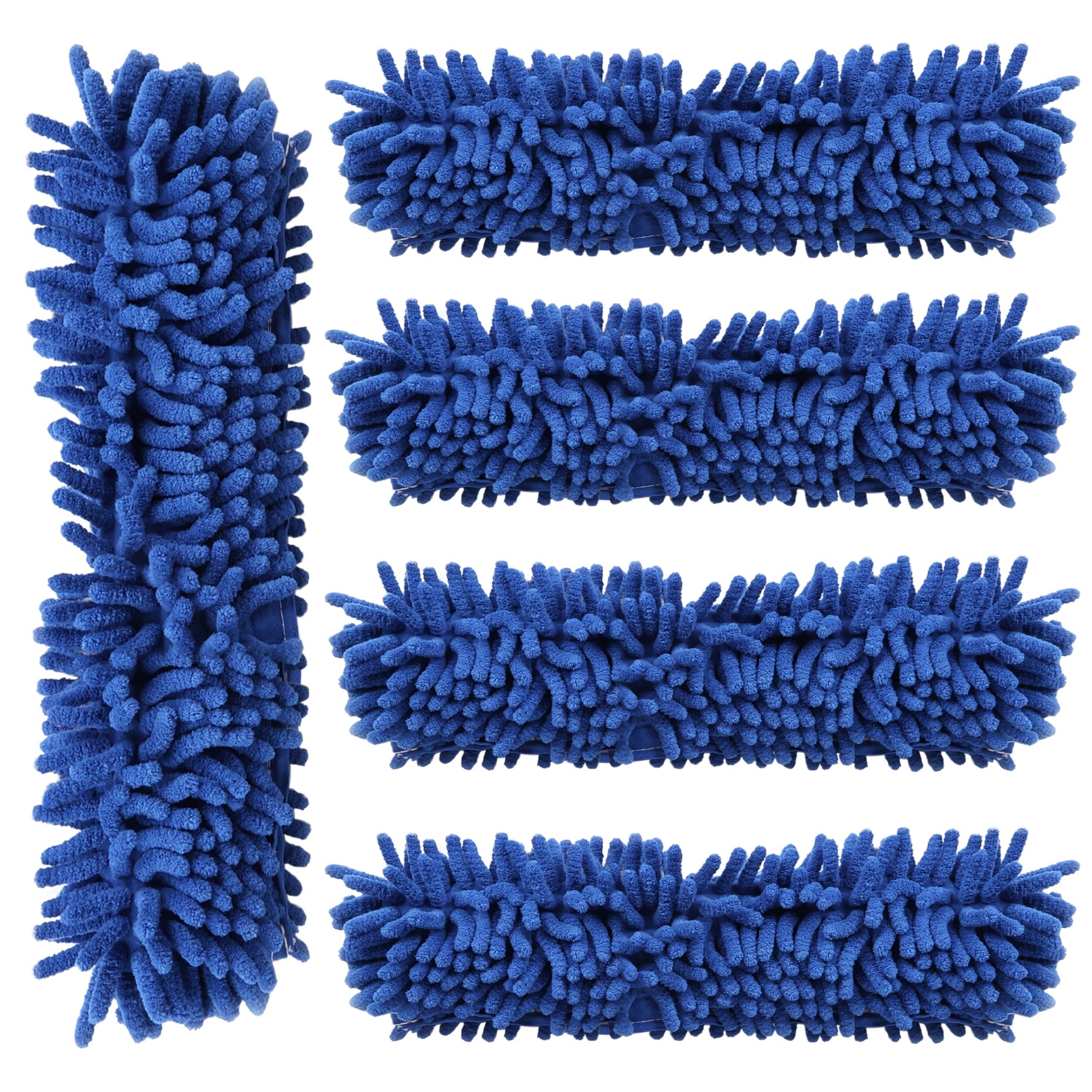 Kleen Handler Chenille Professional Window Cleaning Squeegee Sleeves (5 Pack) | Reusable & Washable Glass Cleaning Replacement Scrubber Refill Sleeves