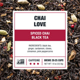 Tiesta Tea - Chai Love | Loose Leaf | Spiced Chai Black Tea | Premium Blend | High Caffeinated Black | Make Hot or Iced Brews Up to 25 Cups | 1.9