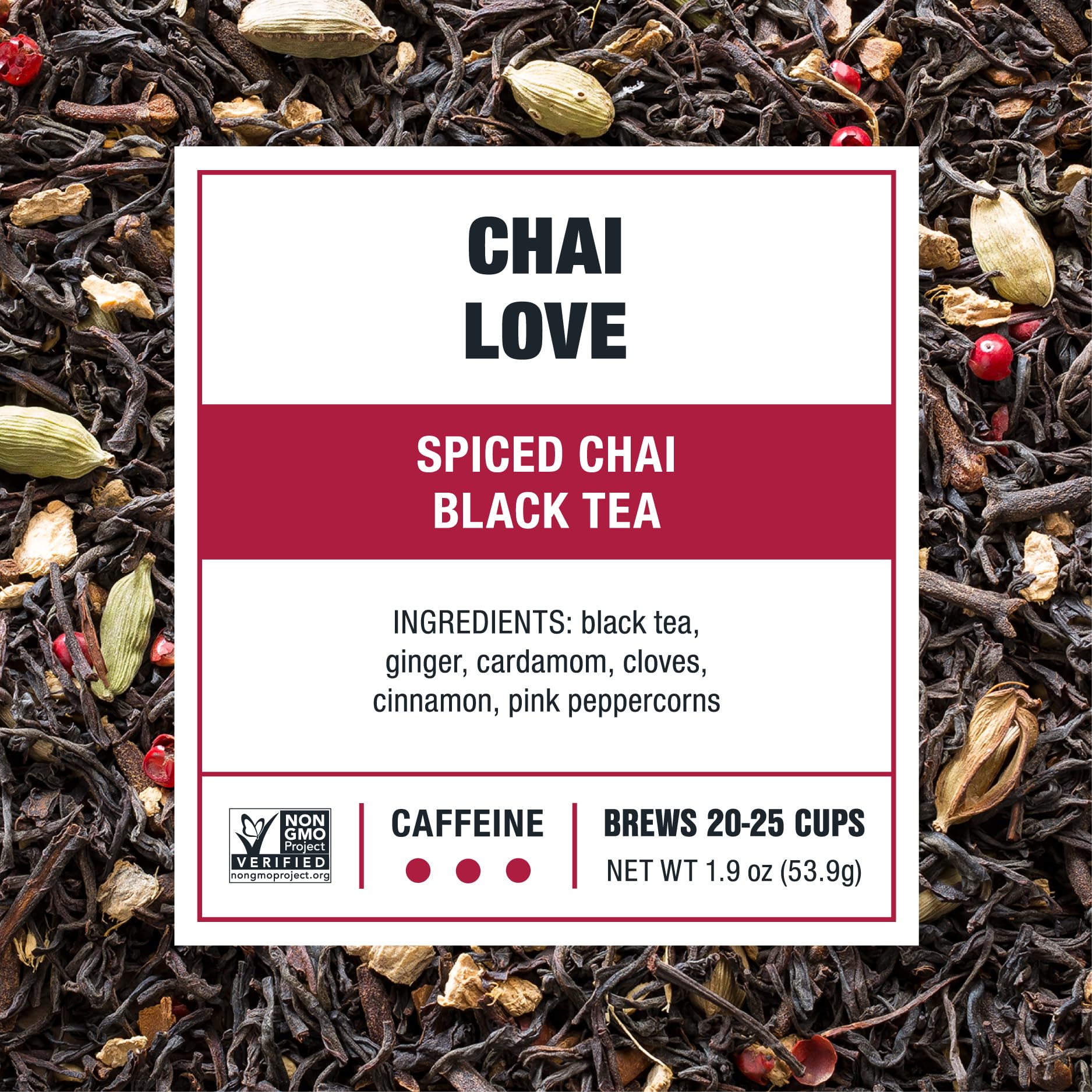 Tiesta Tea - Chai Love | Loose Leaf | Spiced Chai Black Tea | Premium Blend | High Caffeinated Black | Make Hot or Iced Brews Up to 25 Cups | 1.9