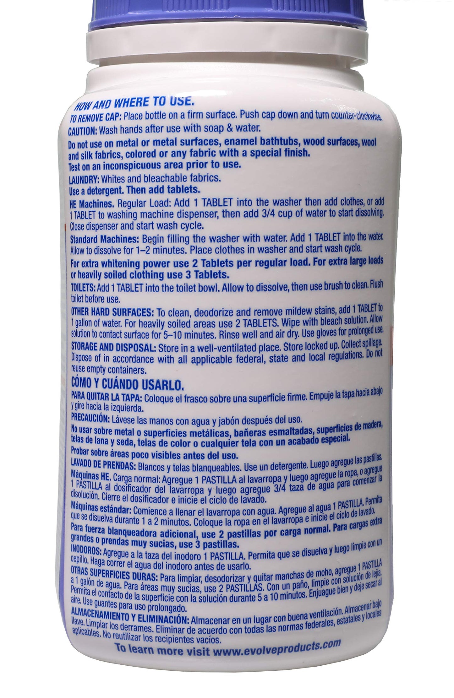 Evolve Concentrated Bleach Tablet 32 ct Summer Lavender (1 pack)