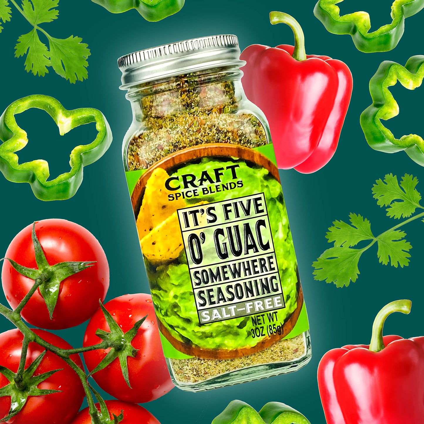 Craft Spice Blends Happy Hour Seasoning 4-Pack Gift Set - Top Shelf Spices Raising the Bar on Flavor - Spice Blends for Beef, Chicken, Fish and More
