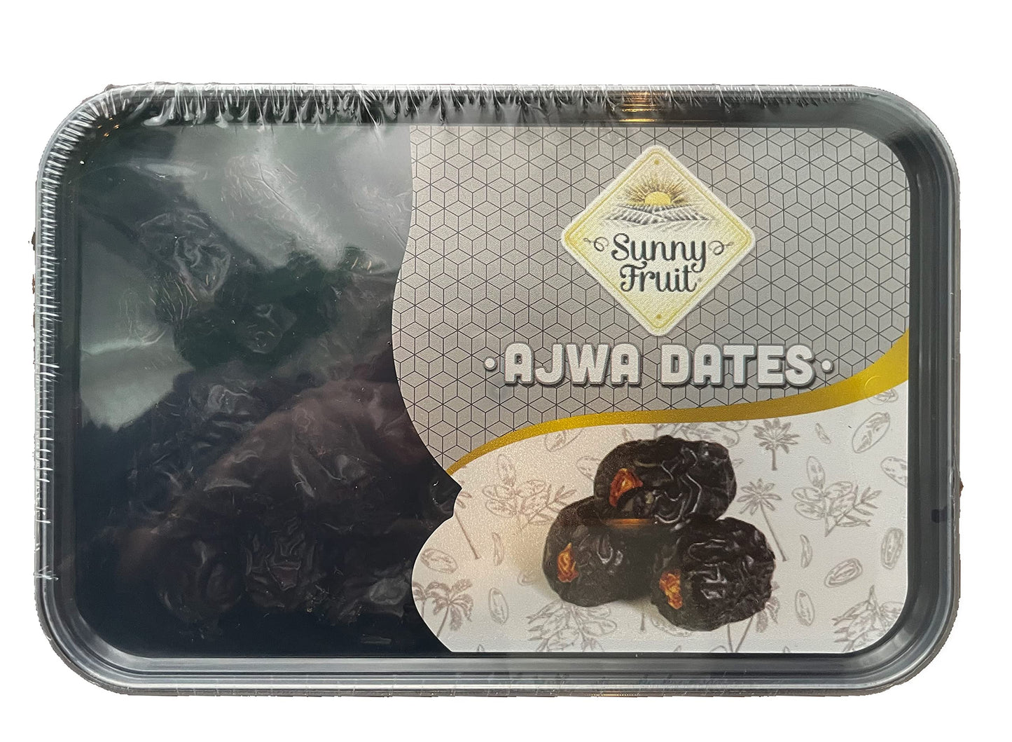 Ajwa Dates Premium Quality 2 pack, 800g/28.2oz total (400g/14.1oz x 2) - Imported from Saudi Arabia, 100% Natural