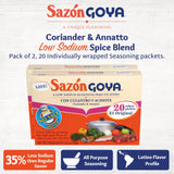 Goya Foods Sazón Seasoning with Coriander & Annatto, No Salt Added, 3.52 Ounce (Pack of 18)