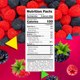 Berries Gummy Candy | 2 Pound Bag | Red and Black Soft Candy Bulk | Raspberry and Blackberry Crunchy Gummies for Dessert Decoration, Gifting & Buffets