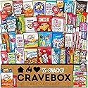 CRAVEBOX Snacks Box Variety Pack Care Package (55 Count) Treats Gift Basket Adults Kids Grandkids Guys Girls Women Men Boyfriend Birthday Cookies