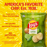 Lay's Potato Chips Limon, 12.5 Oz