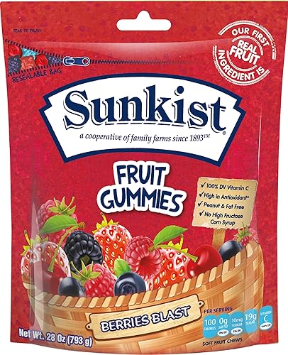 Sunkist Fruit Gummies Berries Blast
