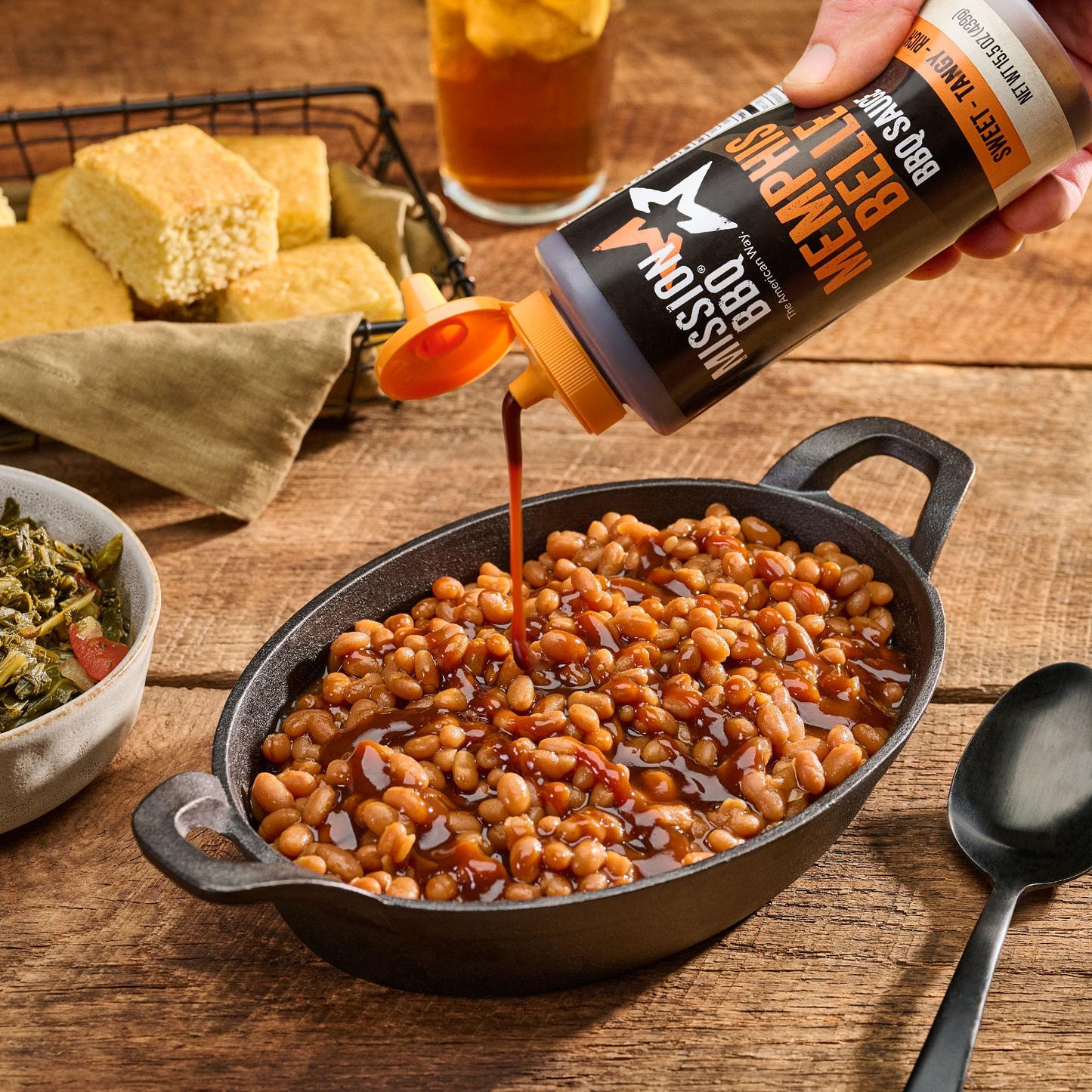 MISSION BBQ BBQ Sauce, Memphis Belle, A Memphis Style Barbecue Sauce That Is Perfect For Adding A Sweet, Tangy, Smoky Flavor to Chicken, Brisket, Ribs