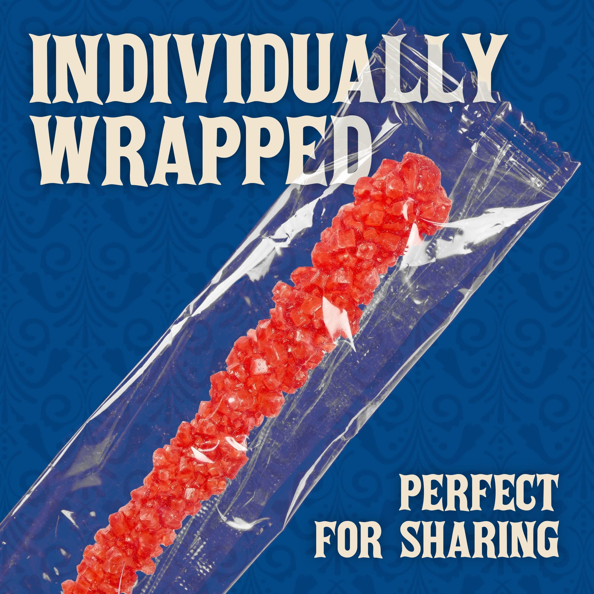 Boone's Mill | XL Rock Crystal Candy Sticks | Assorted Flavors | 36 Count