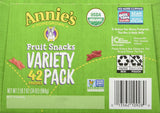 Annie's Homegrown Homegrown Fruit Snacks Variety Pack Net Wt (42 Pack 0.8 Oz Net Wt 34 Oz )