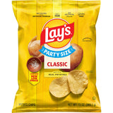 Lay's Classic Potato Chips Snacks, Gluten Free Chips, Party Size, 13oz Bag