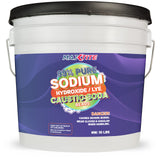 MAXTITE Sodium Hydroxide (Caustic Soda Beads) Lye 99% Pure (10lbs) - Lye Drain Cleaner Opener - Convenient Easy-Open Resealable Pail