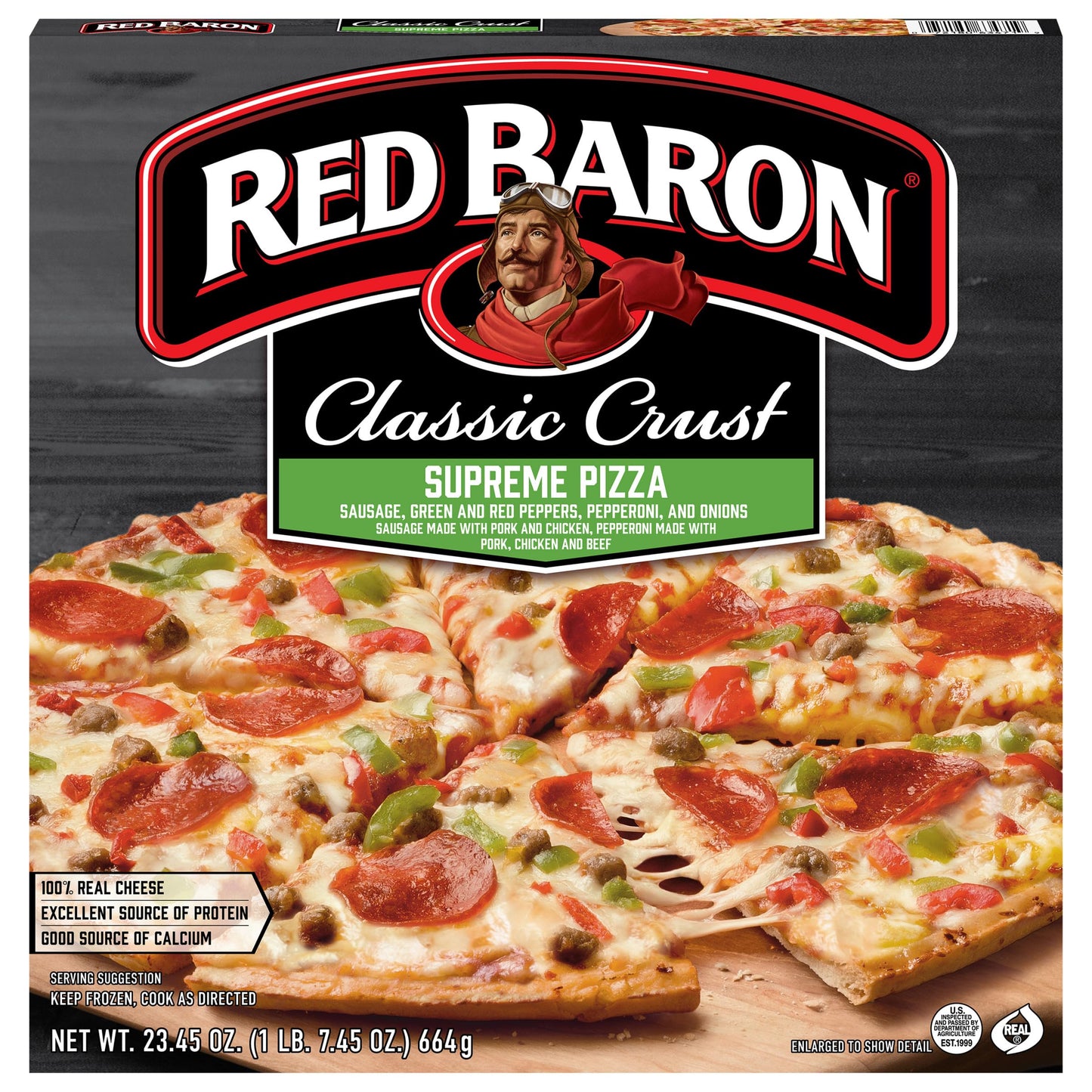Red Baron, Classic Supreme Pizza, 23.45 oz (Frozen)
