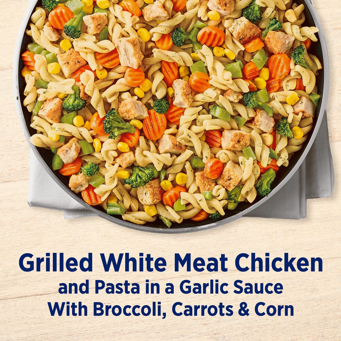 Birds Eye Voila! Family Size Garlic Chicken Frozen Dinner, Easy-to-Prepare Frozen Meal for Weeknight Family Meals, 42 OZ Bag
