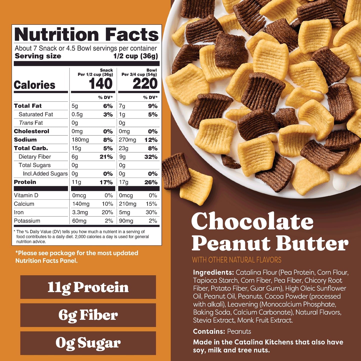 Catalina Crunch Protein Cereal, Chocolate Peanut Butter, 9 oz (Pack of 1)