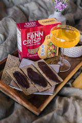 Finn Crisps Rye Crispbread with Caraway 7oz | Thin, Crispy Rye Flatbreads with Caraway | Authentic Finnish Sourdough Crispbread | Caraway Rye Crackers