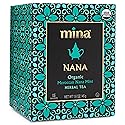 Mina Nana Organic Moroccan Mint Herbal Tea, 15 Biodegradable Sachets - Refreshing Moroccan Mint Tea Bags, Herbal Tea, Caffeine-Free Tea Bags
