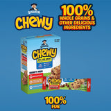 Quaker Chewy Lower Sugar Granola Bars, 3 Flavor Variety Pack, 58 Count (Pack of 1)