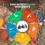 DAK's Spices Blackened Mouth Watering Seasoning Blend | 100% Salt Free | Premium & Healthy Seasoning | MSG Free, Preservative Free, Potassium Chloride
