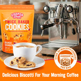 Cooper Street Twice-Baked Orange Cranberry Biscotti Cookies (16 oz) - Over 50 Biscotti per Bag Loaded with Real Fruit, Traditional Italian Snacks