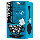 Clipper Tea Snore and Peace Chamomile & Lavender Herbal Tea - Caffeine Free, USDA Organic, Great Hot or Iced - Comfortingly Floral, Natural, Fair