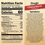 Prego Cheesy Bacon Cheddar Cheese Sauce, 14.5 oz Jar
