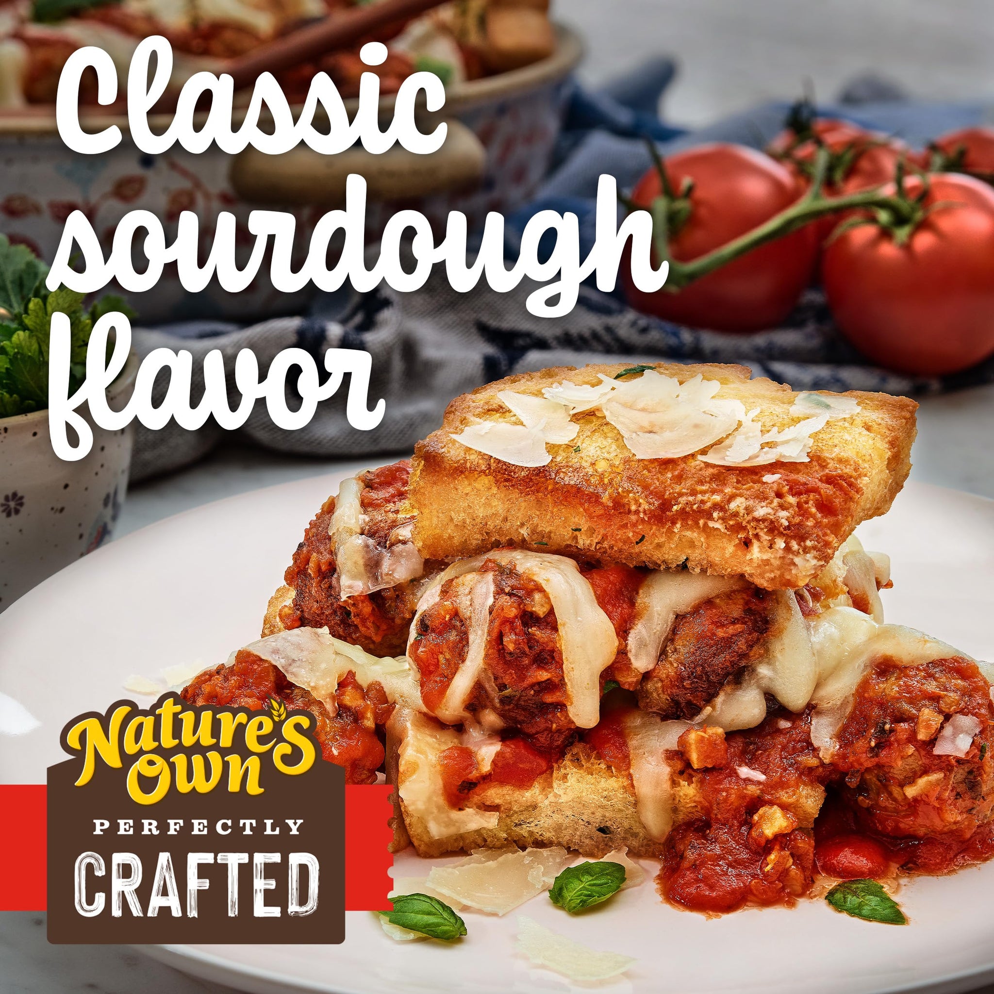 Nature's Own Perfectly Crafted Sourdough Bread, Thick Sliced Non-GMO Sourdough Bread, 22 oz Loaf