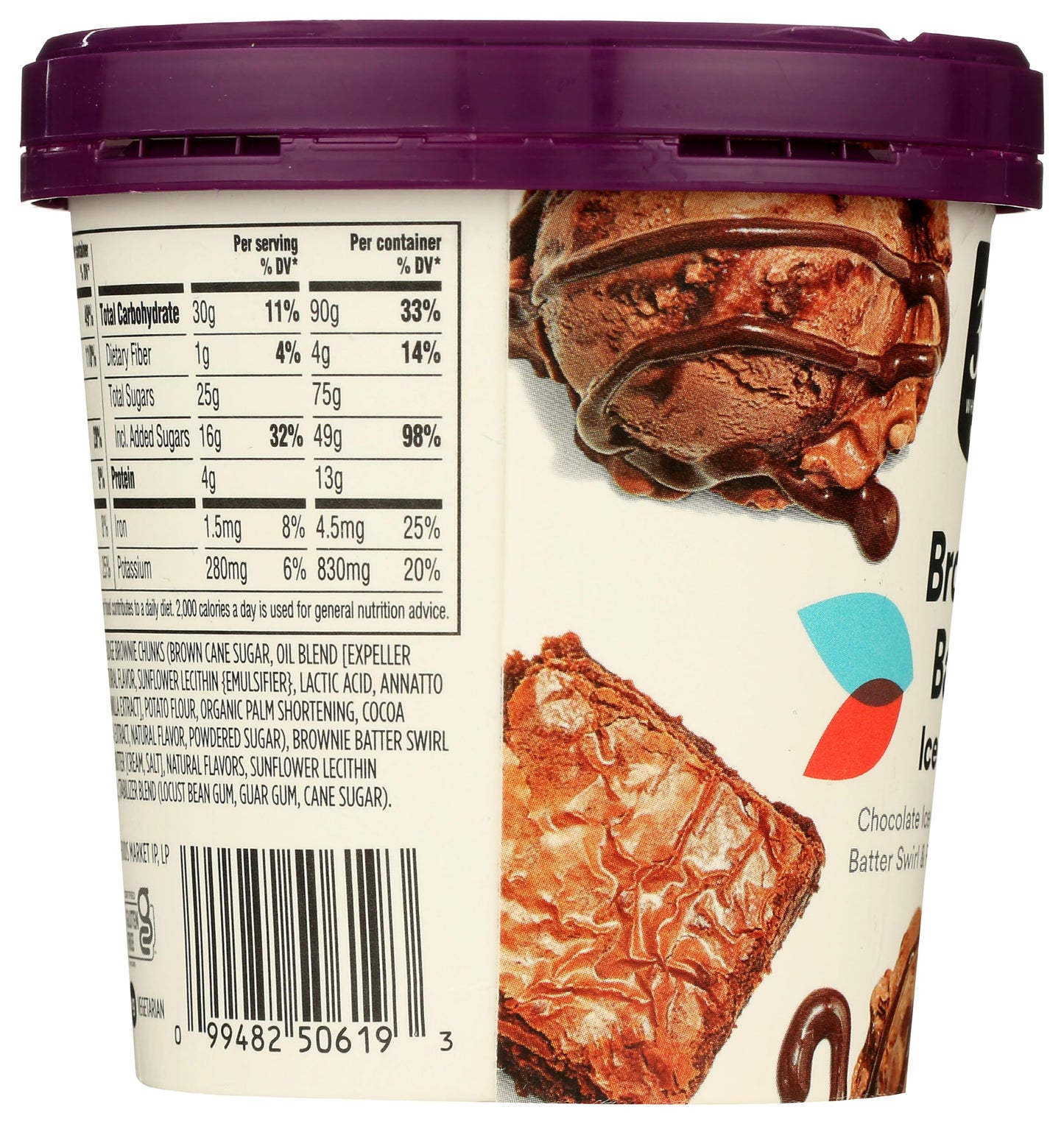 365 by Whole Foods Market Brownie Batter Ice Cream, 1 PT