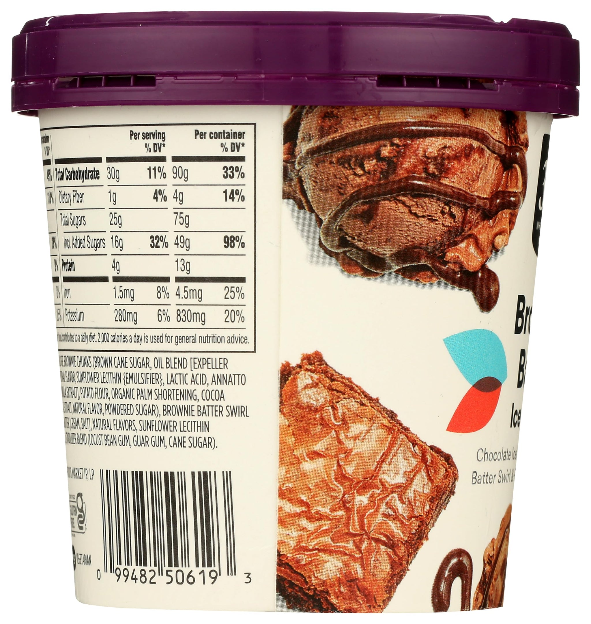 365 by Whole Foods Market Brownie Batter Ice Cream, 1 PT