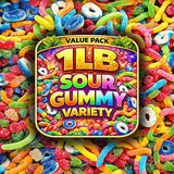 Sour Gummy Candy Fun Mix | 1 LB Bulk Value | Belts, Peach Rings, Wedges, Worms, Bears - Party Favors, On the Go Package - Assorted Mix Bulk