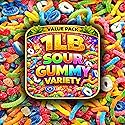 Sour Gummy Candy Fun Mix | 1 LB Bulk Value | Belts, Peach Rings, Wedges, Worms, Bears - Party Favors, On the Go Package - Assorted Mix Bulk