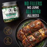 Chimi Boss Blends Chimichurri Original Dry Seasoning, 4 oz - Argentinian Herb & Garlic Rub with Parsley & Chili Flakes - All Natural Seasoning or DIY