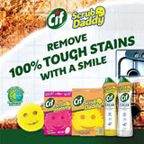Scrub Daddy Scrub Mommy + Cif Cream All Purpose Cleaner, Original - Cleaning Supplies with Household Cleaning Cream & Non Scratch Sponge - Bathroom