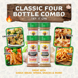 Flavor God Classic Combo Pack Of 4 Seasoning & Spices for Cooking, Everything, Everything Spicy, Garlic Lovers, Lemon & Garlic, Low Sodium, Healthy