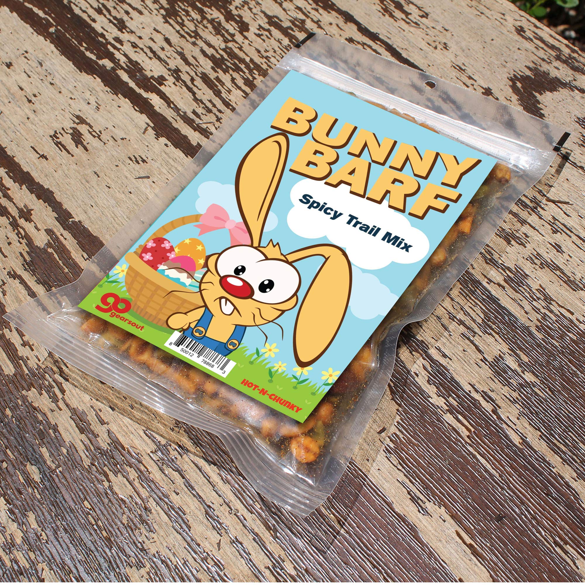 Bunny Barf Spicy Trail Mix - Funny Easter Rabbit Gift for Kids, Teens, and Adults, Made in America
