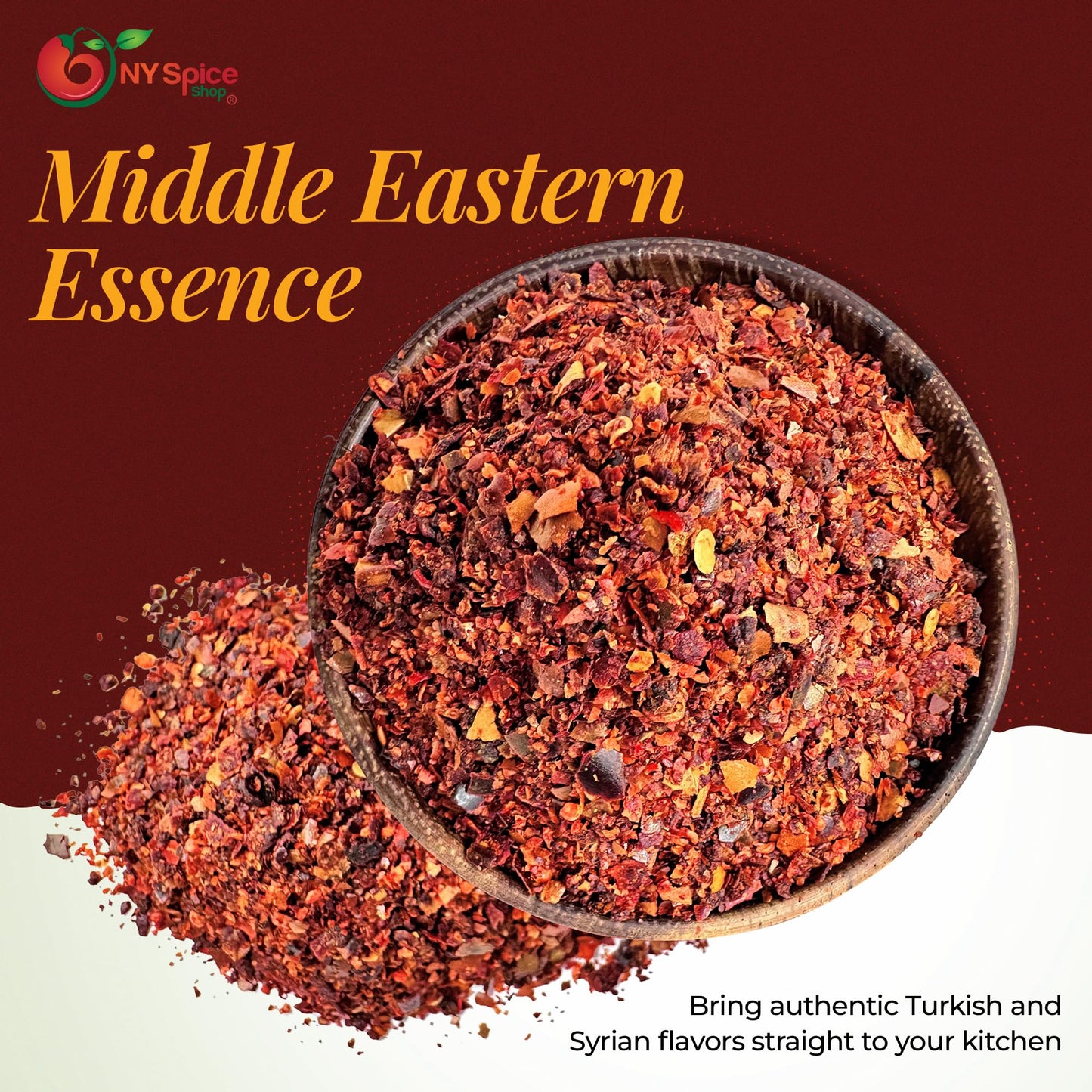 NY SPICE SHOP Aleppo Pepper - 3 Pound Crushed Chili Aleppo Peppers Flakes - Red Aleppo Pepper Spice - Middle Eastern Aleppo Peppers Seasoning, Savory