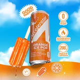 Accelerator Energy Drink, Orange Ice Pop 12oz can (12 pack), Zero Sugar, Sustained Energy from 100% Natural Caffeine (200mg from Green Coffee Bean