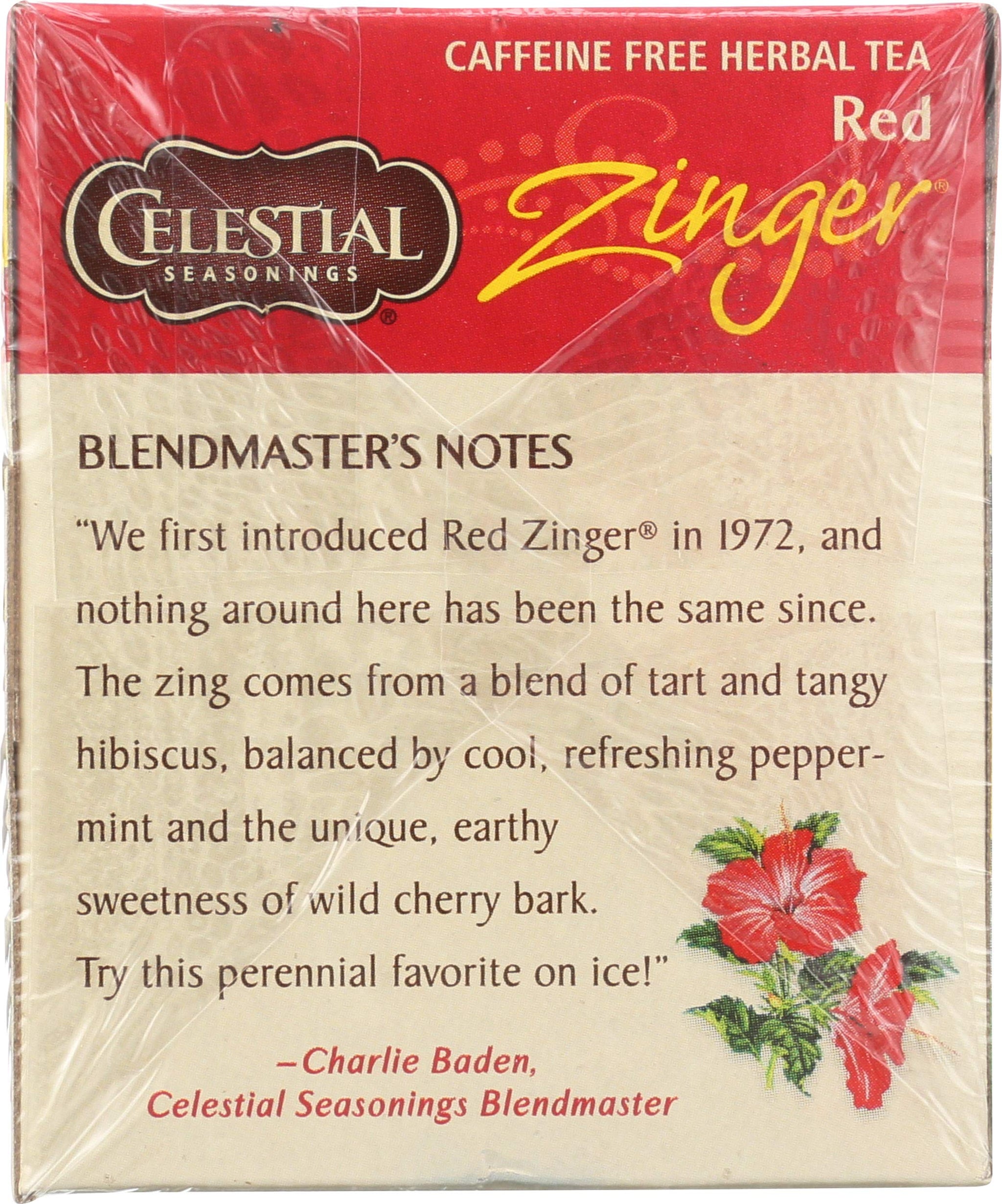 Celestial Seasonings Tea Caffeine Free Herbal Tea, Red Zinger 20 ea