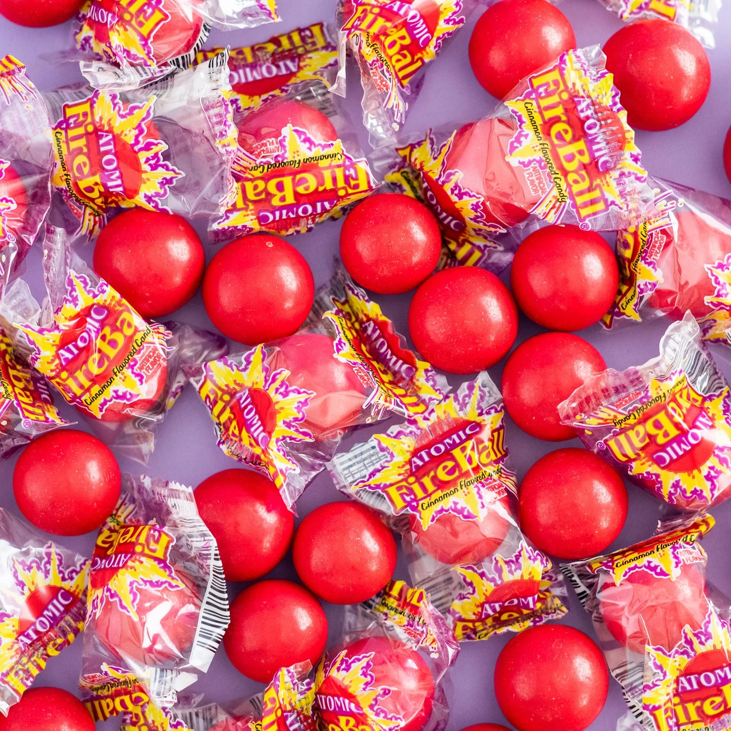 Wonka Atomic Fireball, Candy, Cinnamon Flavor, Individually Wrapped, 64.8oz (240 ct)
