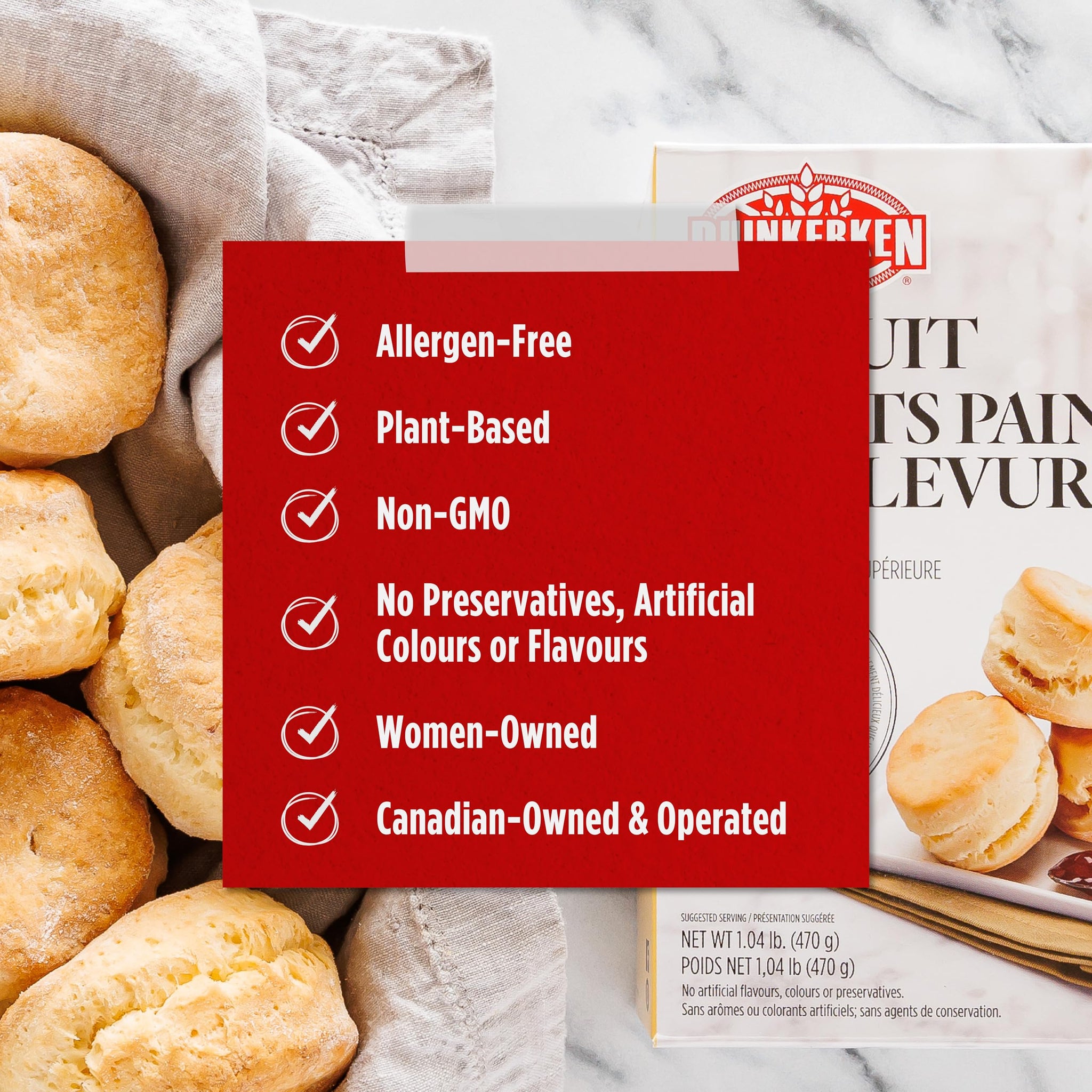 Duinkerken Gluten Free Biscuit Mix, 1.04 Pound