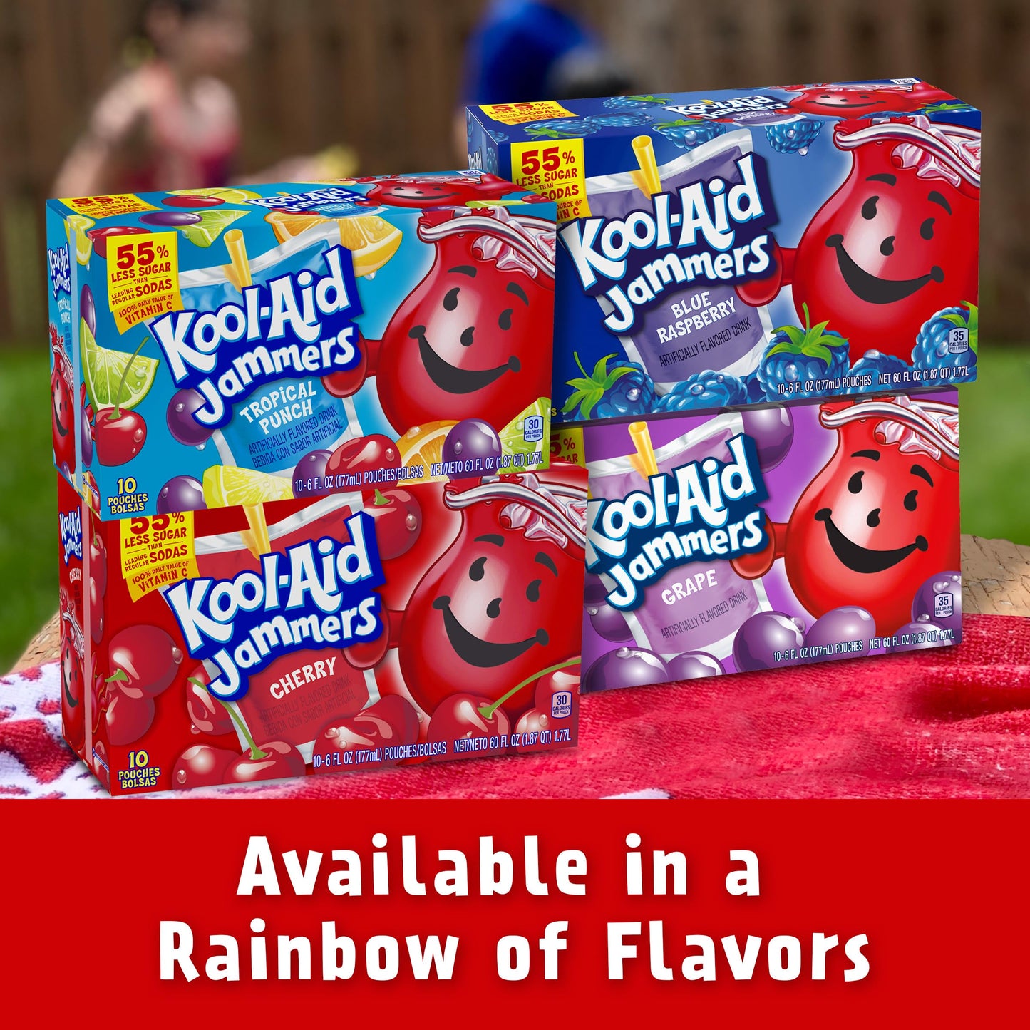 Kool-Aid Jammers Fruit Drink, Cherry (Pack of 2)